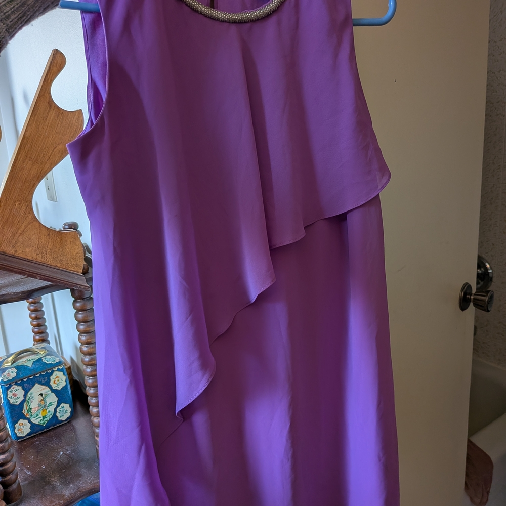 Elegant Purple Mini Dress